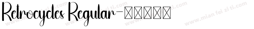 Retrocycles Regular字体转换